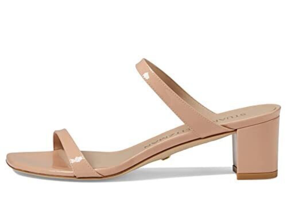 STUART WEITZMAN ALEENA 50 BLOCK SLIDE POUDRE 9.5 B